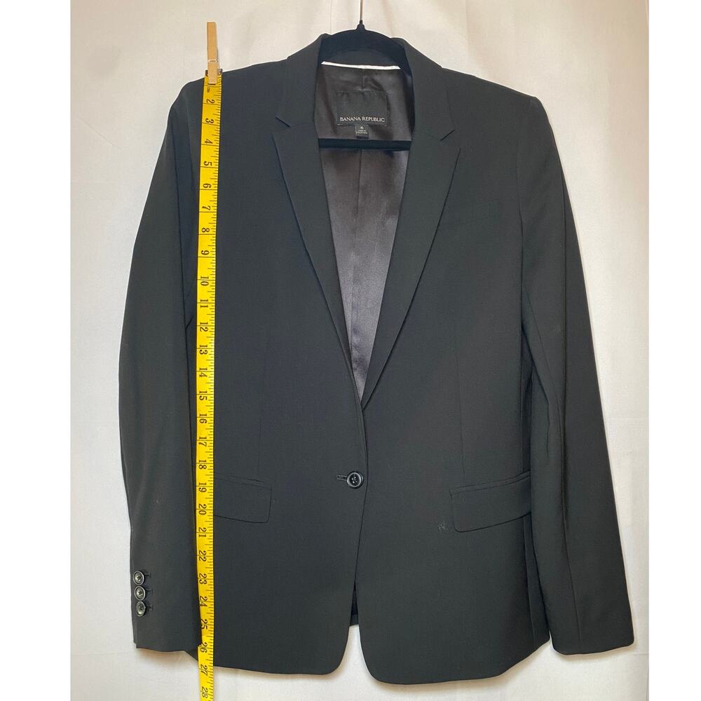 Banana Republic - Black Blazer - Women's Size 6 - Picture 6 of 11